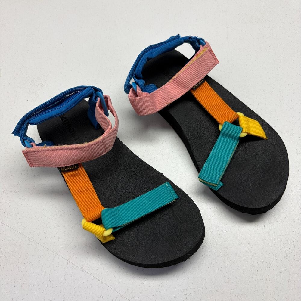MUBOLIY Colorful Strappy Sport Sandals Hiking Walking Camping Size 7.5